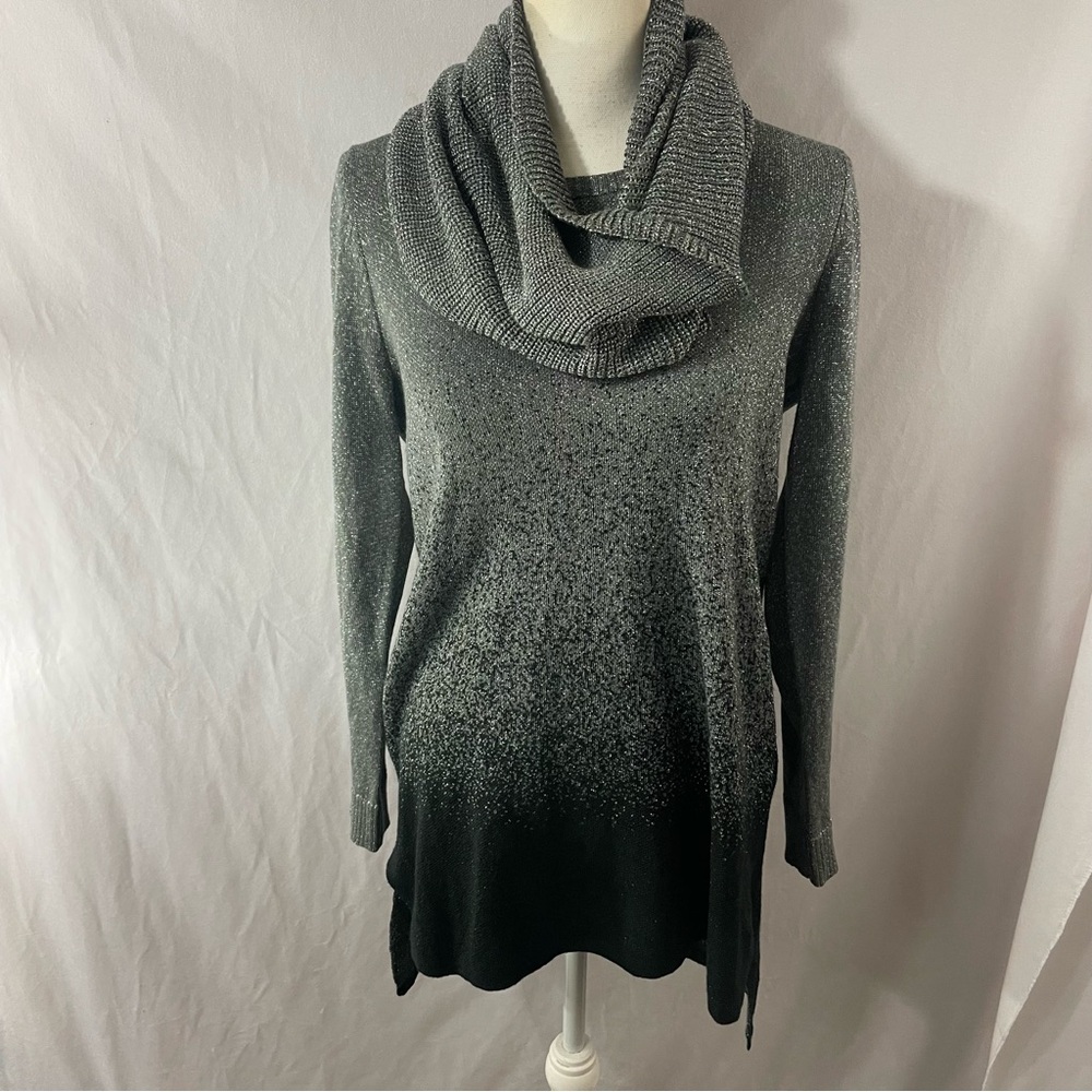 Apt. 9 ombré metallic sweater tunic top